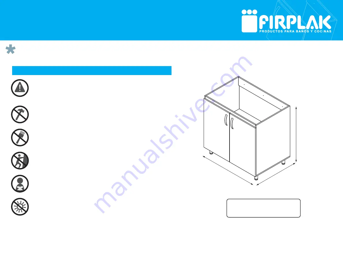 firplak LVR-90x60 Assembly Instructions Manual Download Page 1