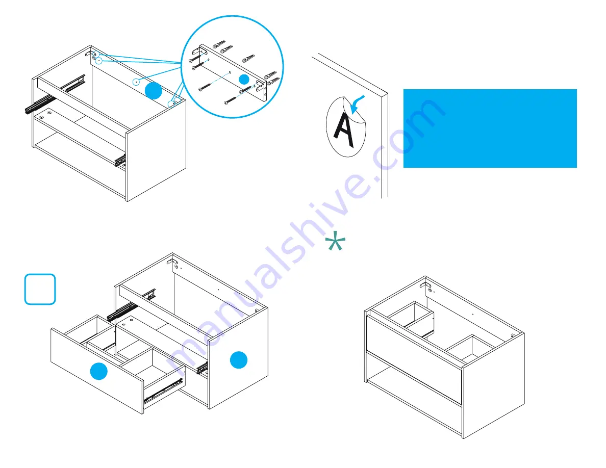 firplak Thalos Class Cabinet Assembly Instructions Manual Download Page 9