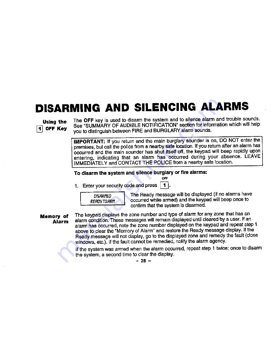 First Alert FA1220C User Manual Download Page 28