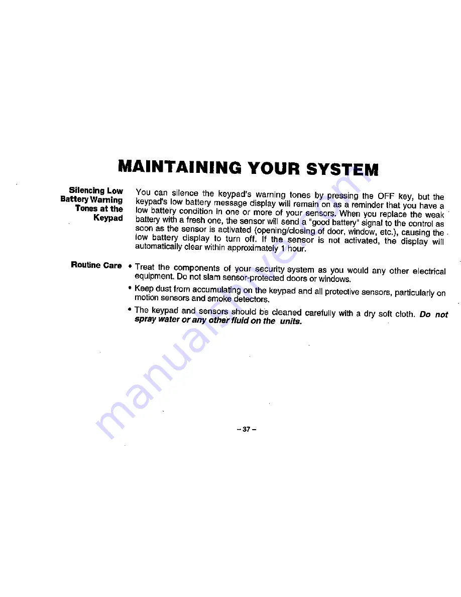 First Alert FA160C User Manual Download Page 37