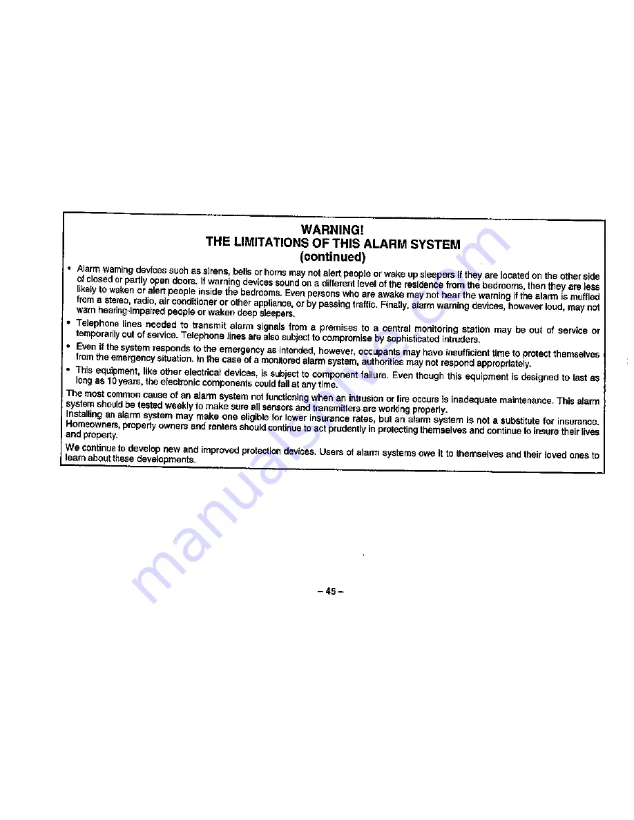 First Alert FA160C User Manual Download Page 45