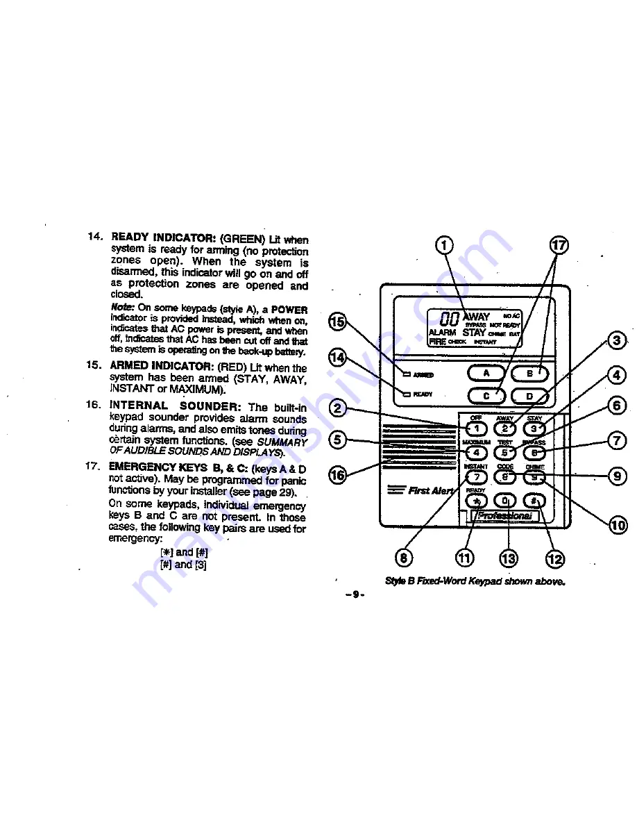 First Alert FA200C User Manual Download Page 9