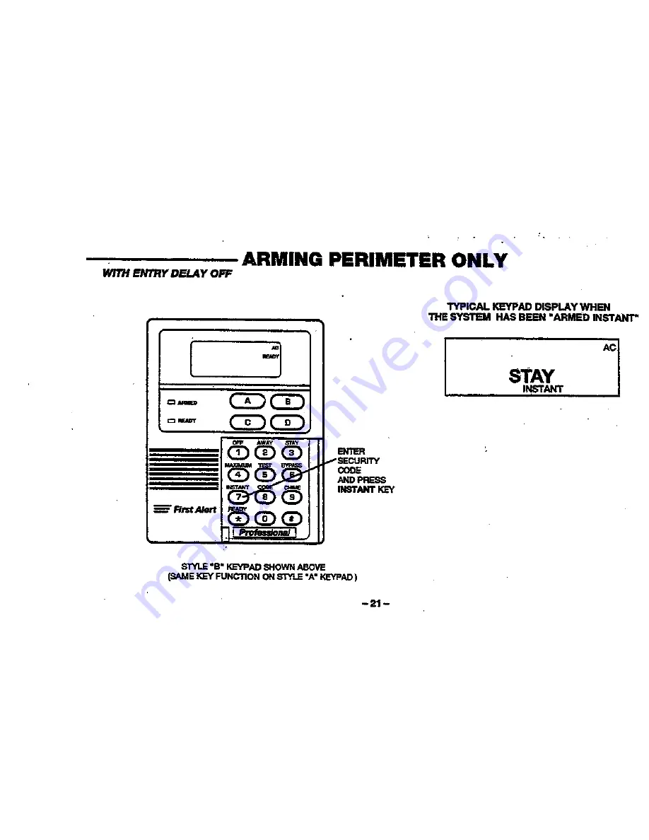 First Alert FA200C User Manual Download Page 21