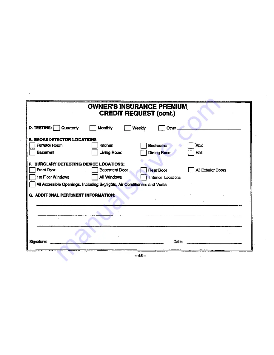 First Alert FA200C User Manual Download Page 46