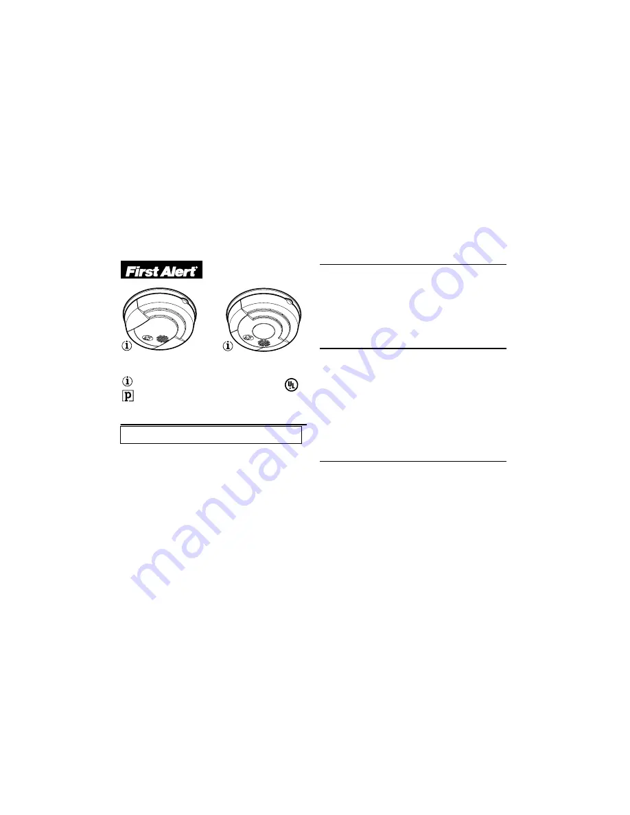 First Alert SA150B User Manual Download Page 1