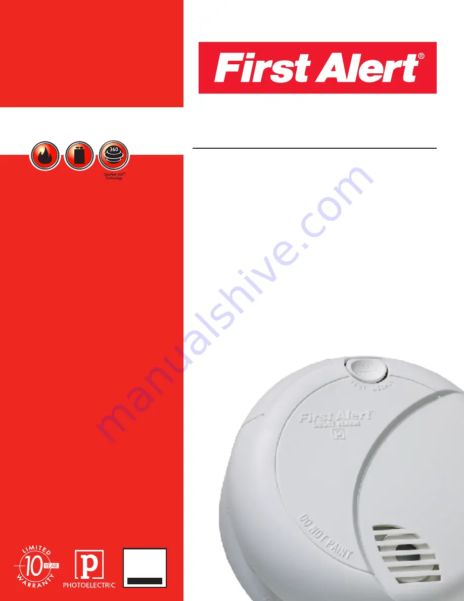 First Alert SA710B Specifications Download Page 1