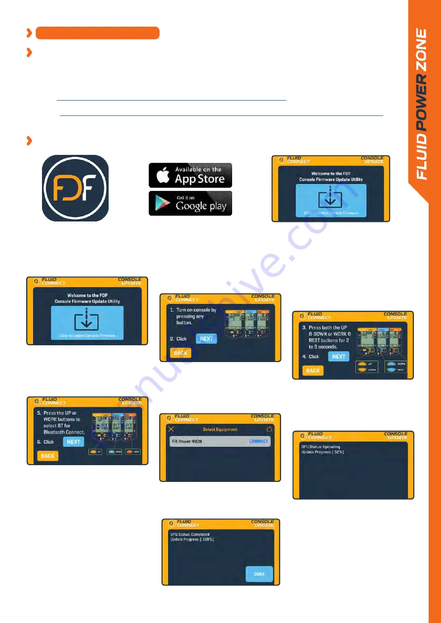 First Degree Fitness FDF Bluetooth FLUID POWER ZONE User Manual Download Page 10