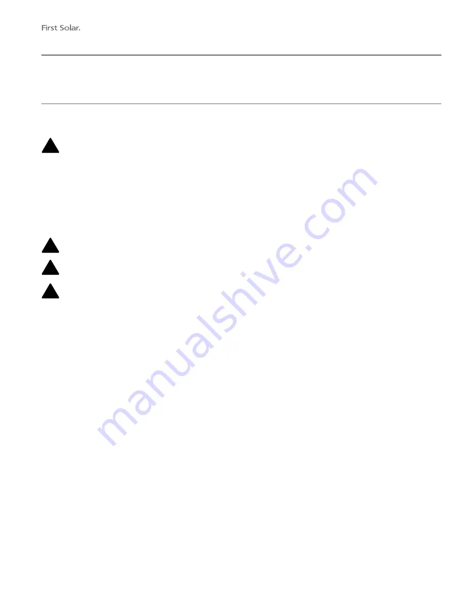 First Solar FS-3 Series User Manual Download Page 7