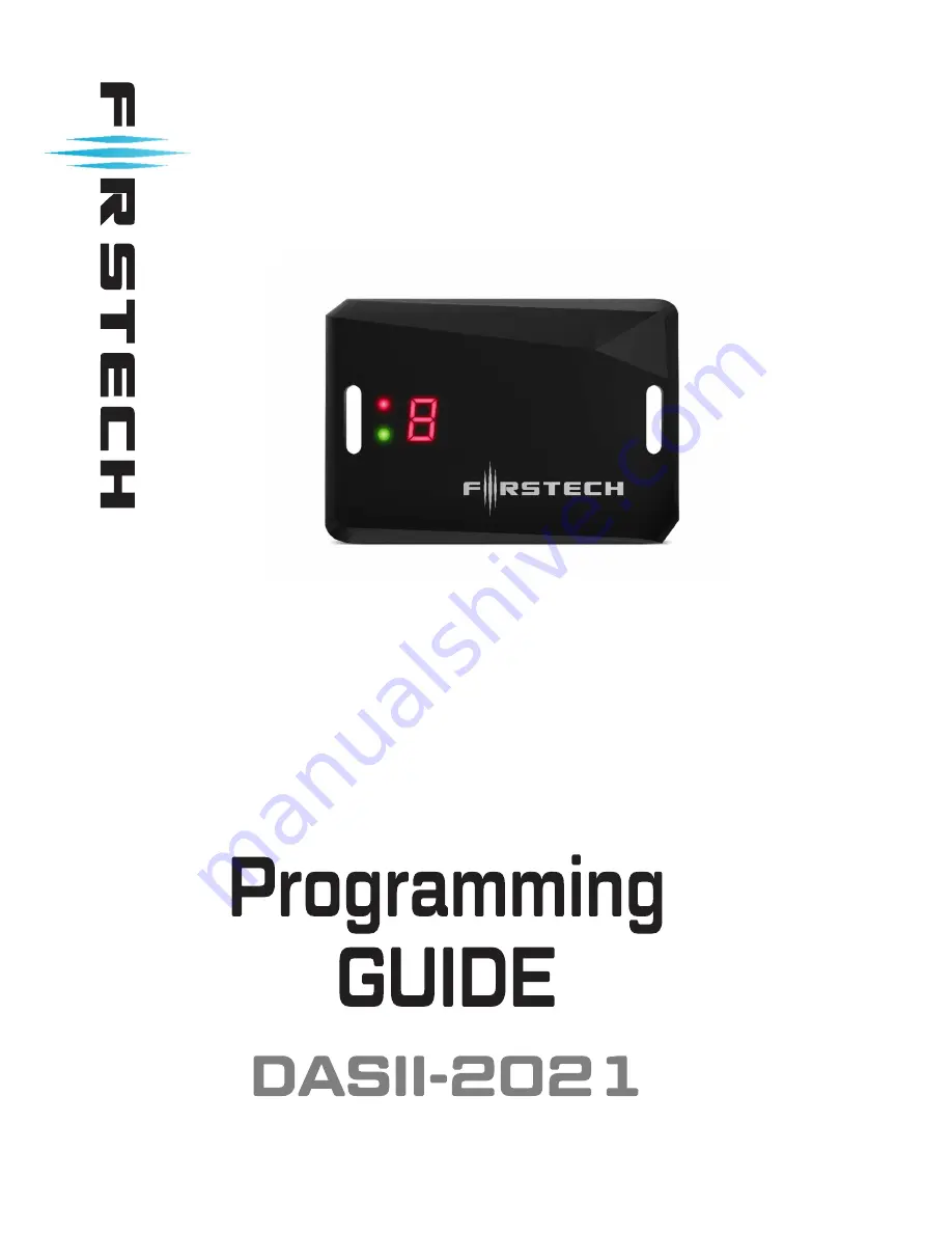 Firstech DASII-2021 Programming Manual Download Page 1