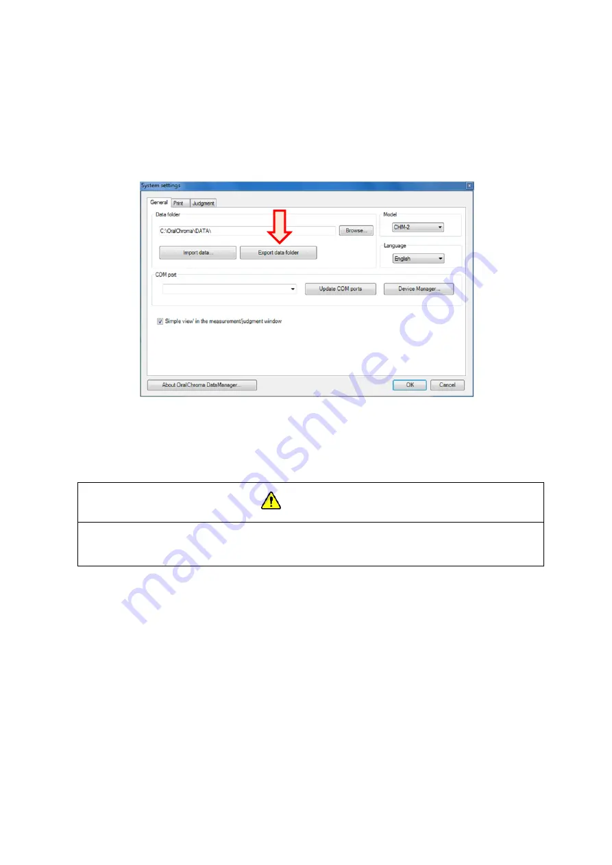 FIS OralChroma CHM-2 Instruction Manual Download Page 79