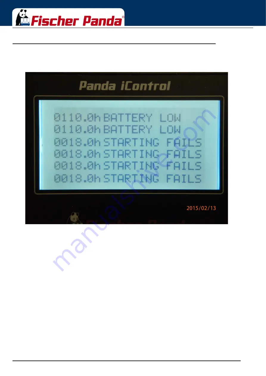 Fischer Panda 15000i PMS Manual Download Page 174