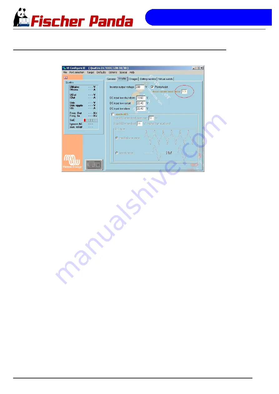 Fischer Panda 45i pms User Manual Download Page 166