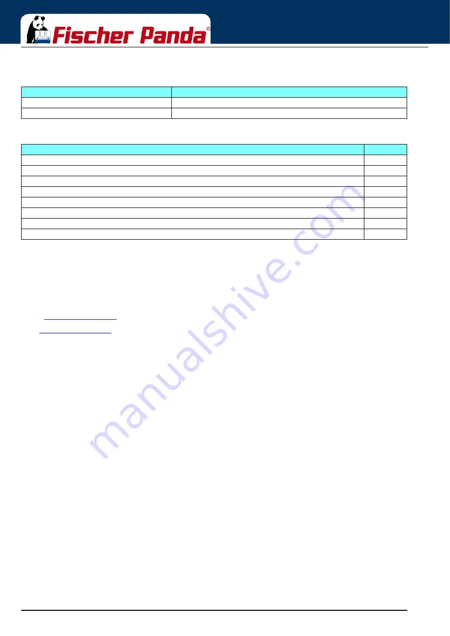 Fischer Panda Panda AGT 6000 Manual Download Page 2