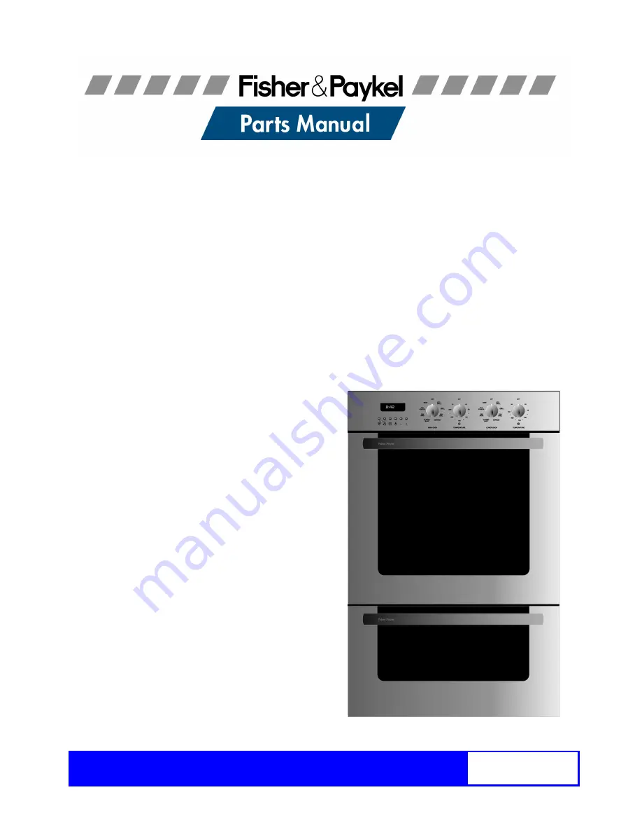 Fisher & Paykel BI601 Series Parts Manual Download Page 1