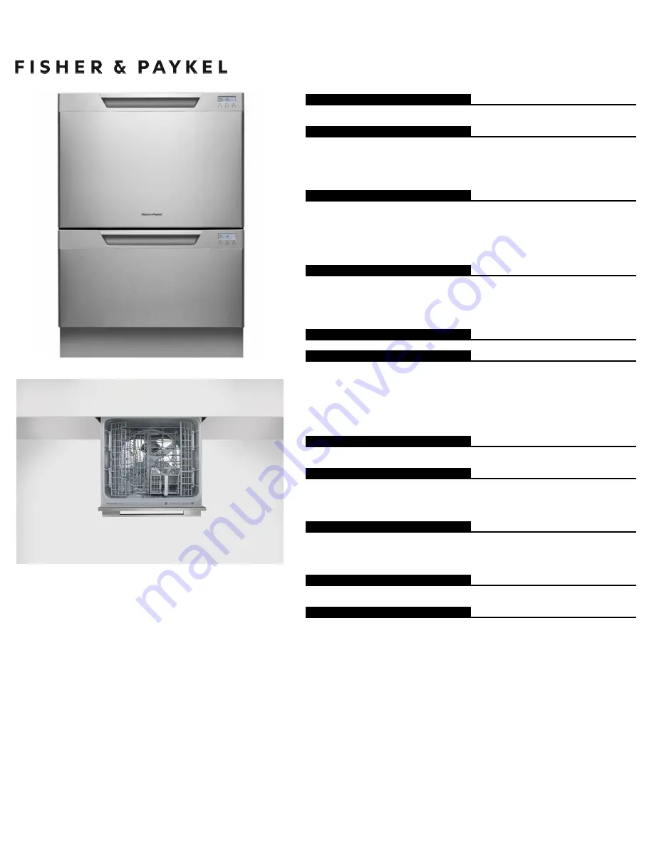 Fisher & Paykel DD24DCTX7 Installation Instructions Download Page 1