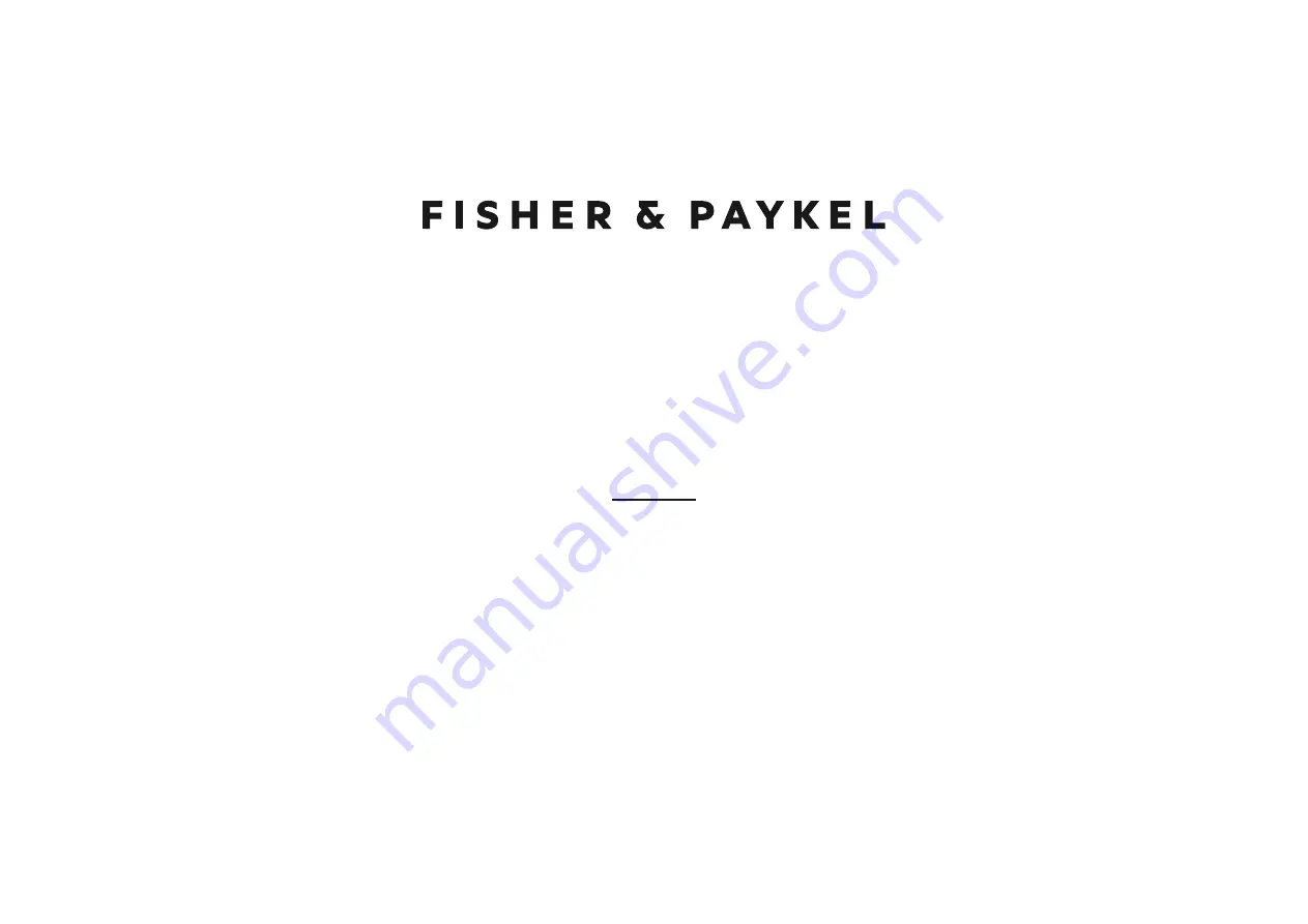 Fisher & Paykel DD24DTX6PX1 Installation Manual Download Page 1