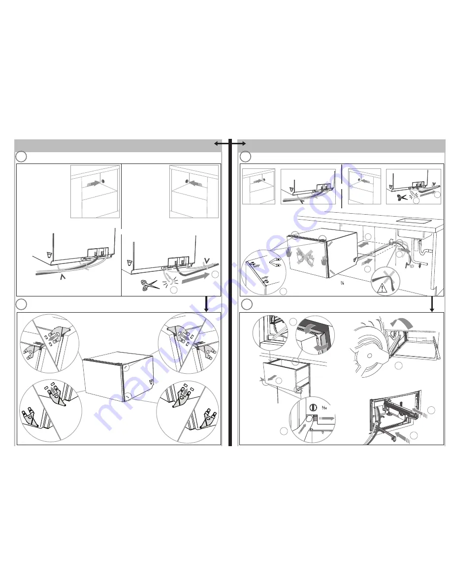 Fisher & Paykel DishDrawer DD24ST Series Installation Instructions Manual Download Page 6