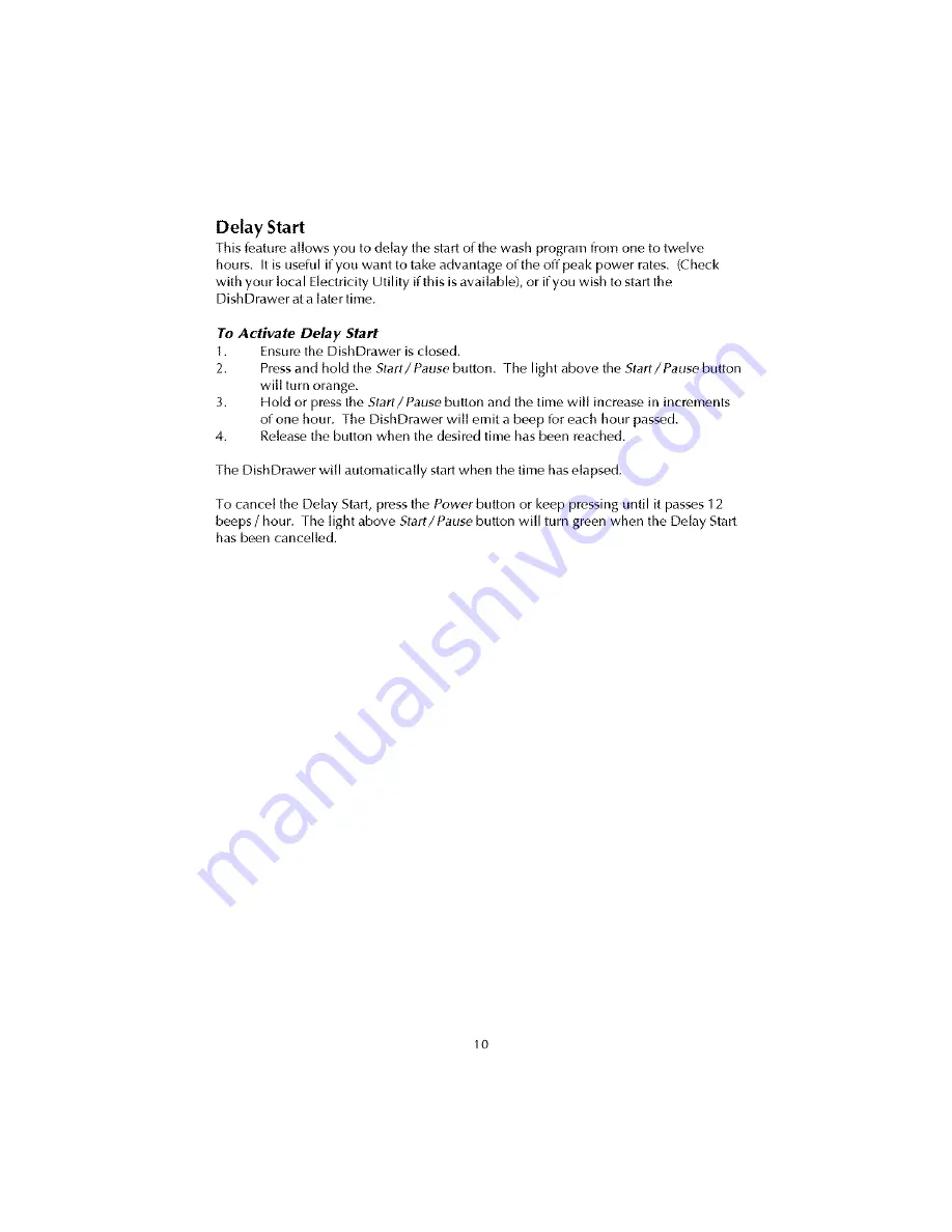 Fisher & Paykel DishDrawer DD602I Use & Care Manual Download Page 11