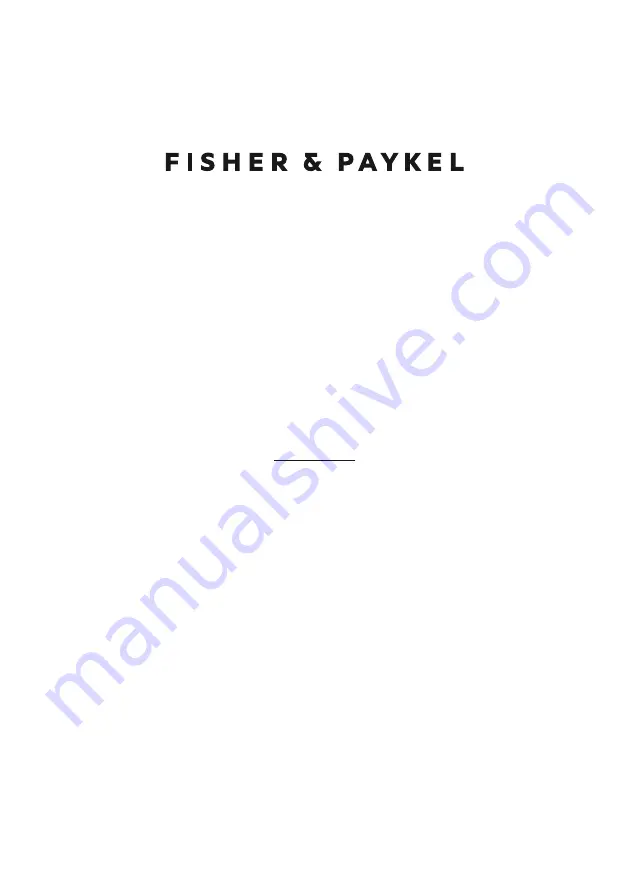 Fisher & Paykel DISHDRAWER DD60DHI9 Скачать руководство пользователя страница 1