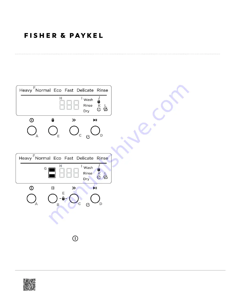 Fisher & Paykel DishDrawer Manual Download Page 1