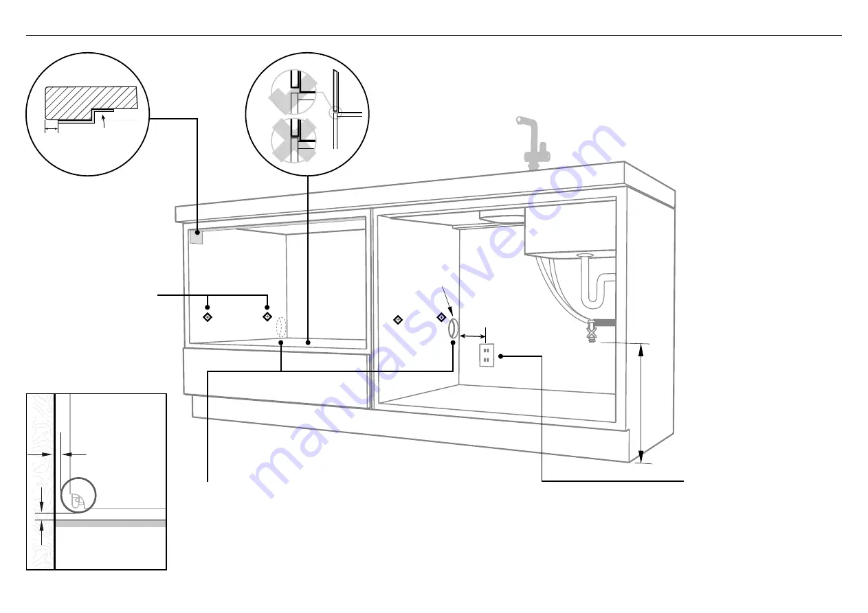 Fisher & Paykel DOUBLE DISHDRAWER DD60DDF Series Installation Manual Download Page 21