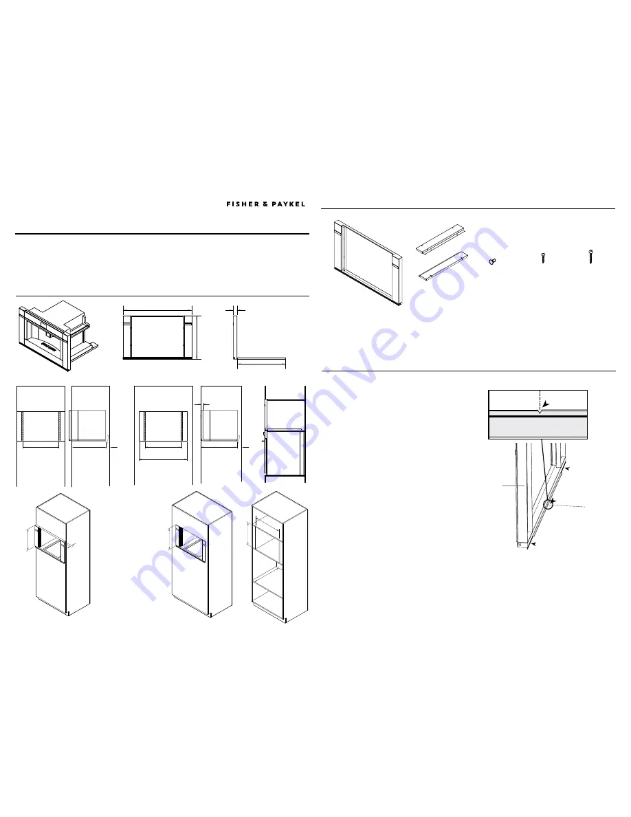 Fisher & Paykel EB24DSX Installation Manual Download Page 1