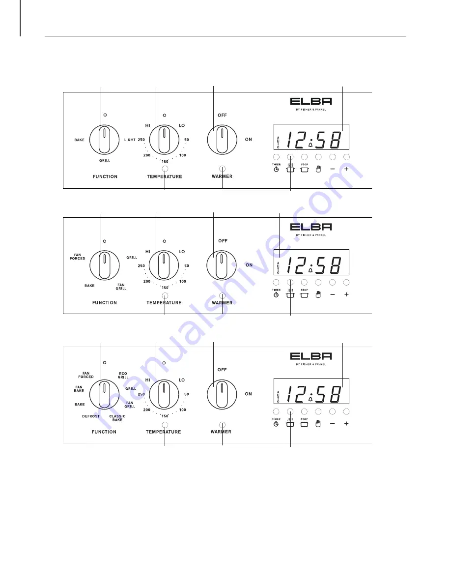 Fisher & Paykel Elba OR61 Series Installation Instructions & User Manual Download Page 9