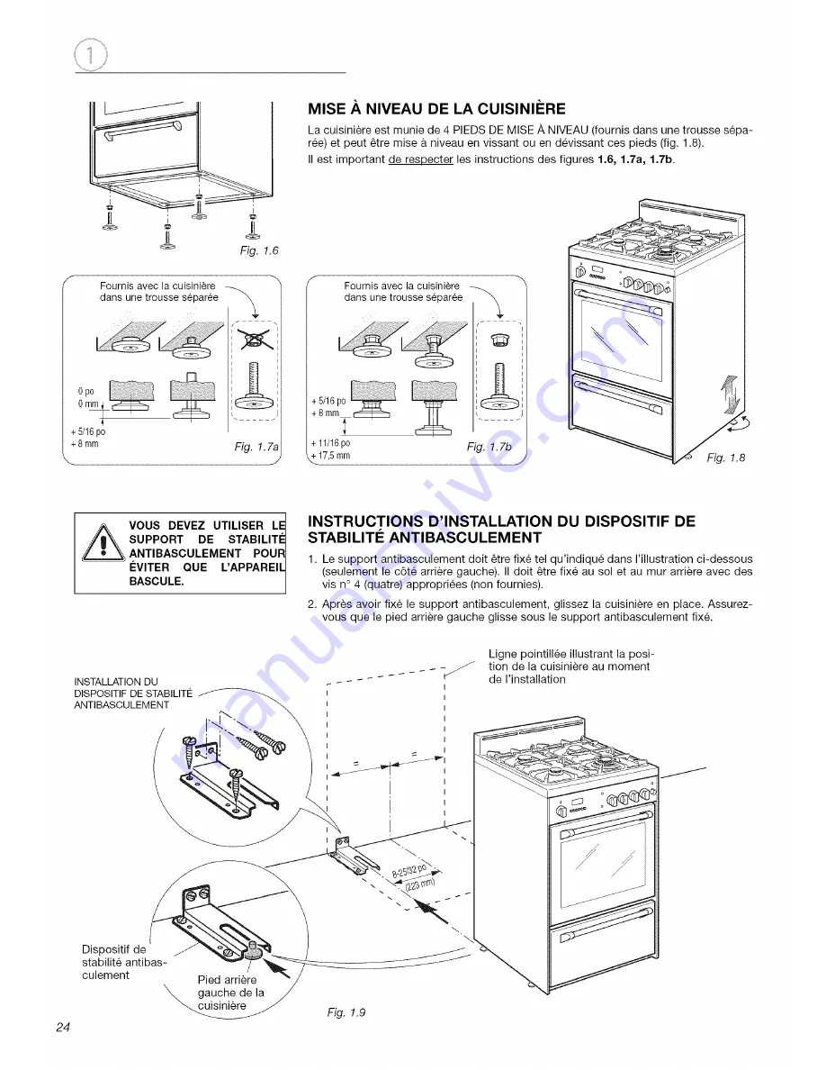 Fisher & Paykel OR24SDPWGX Installation Instructions Manual Download Page 24