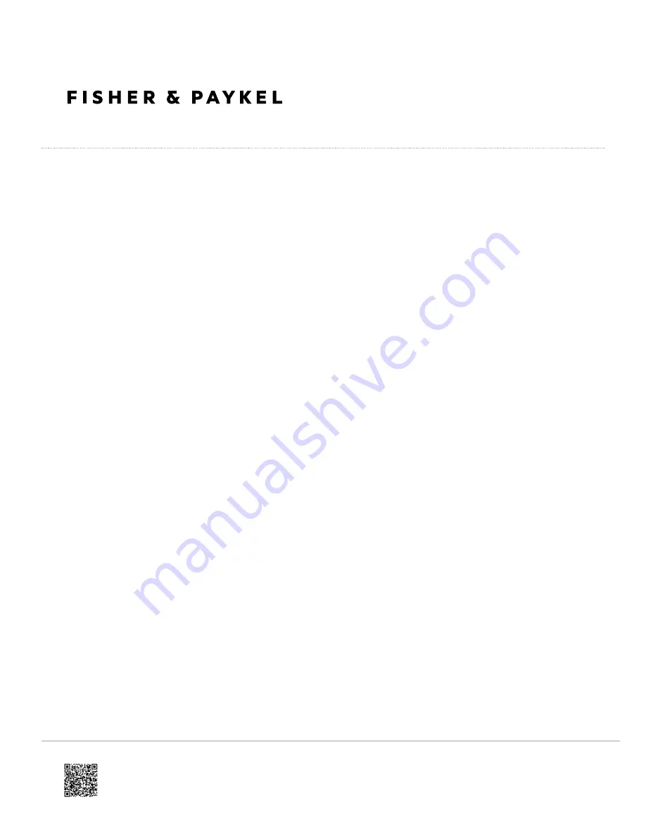 Fisher & Paykel OR90SCG4B1 Care & Cleaning Download Page 1