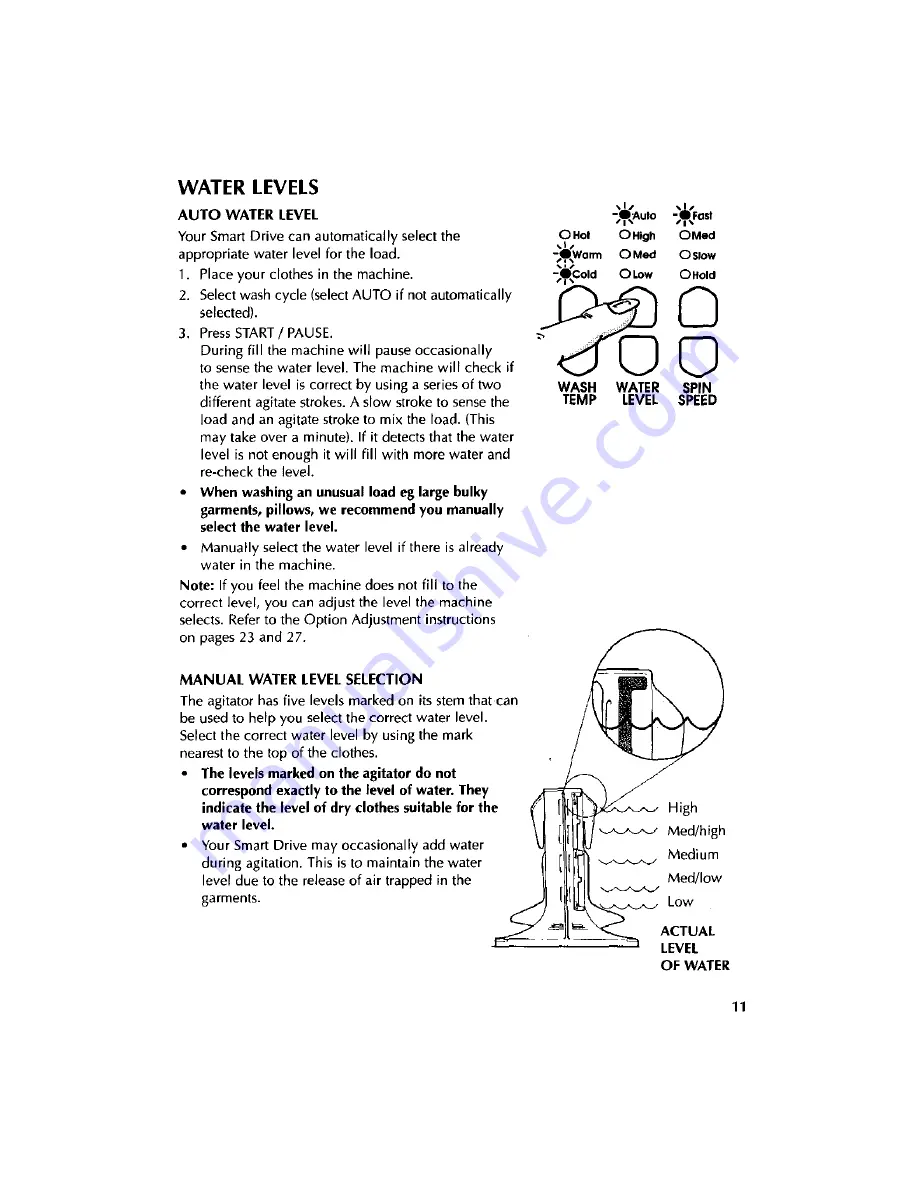 Fisher & Paykel Smart Drive GWL08 Use & Care Manual Download Page 12