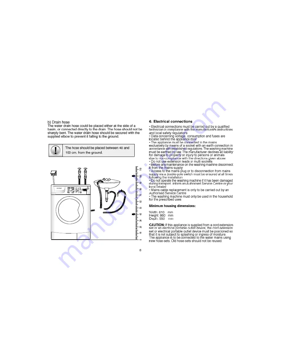 Fisher & Paykel WH70F60W1 Скачать руководство пользователя страница 9