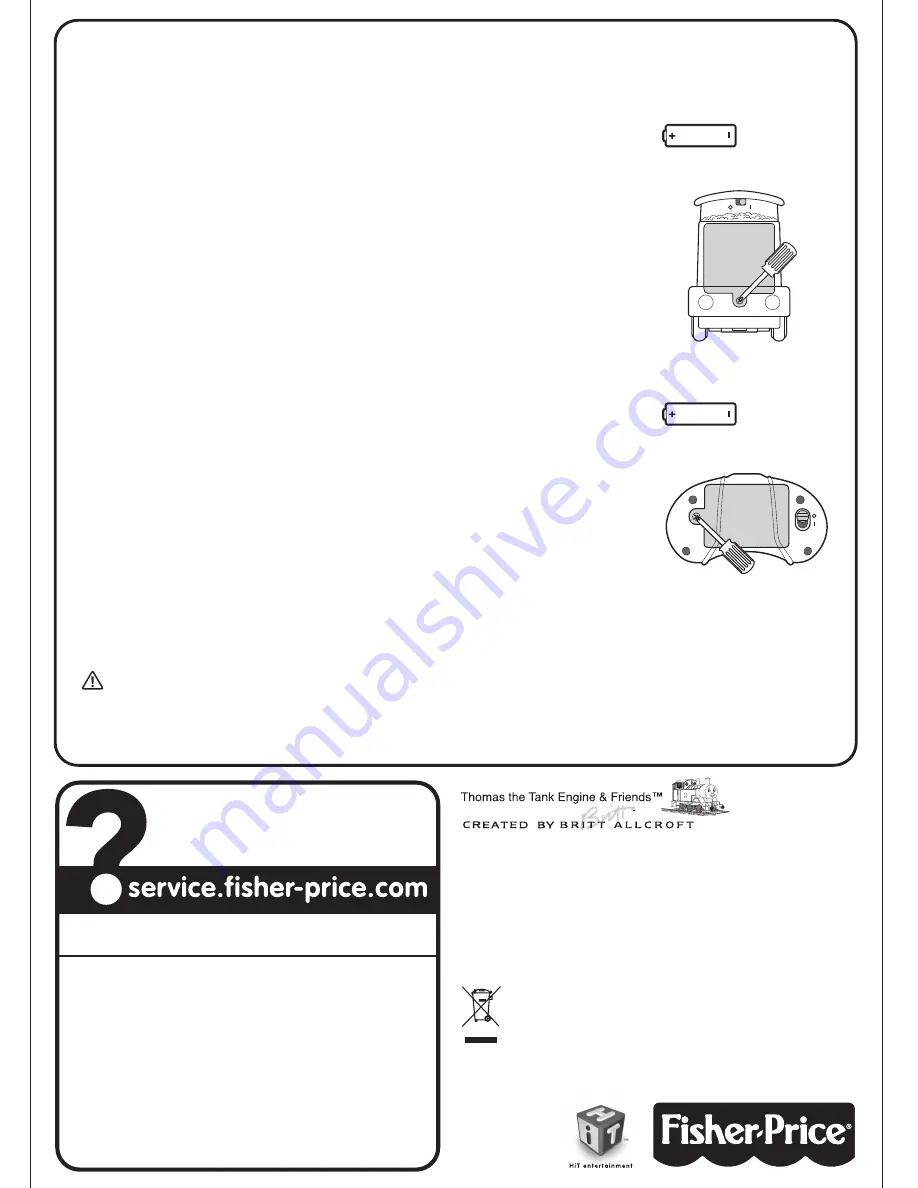 Fisher-Price Thomas & Friends R/C Thomas Steam'n Speed Скачать руководство пользователя страница 2