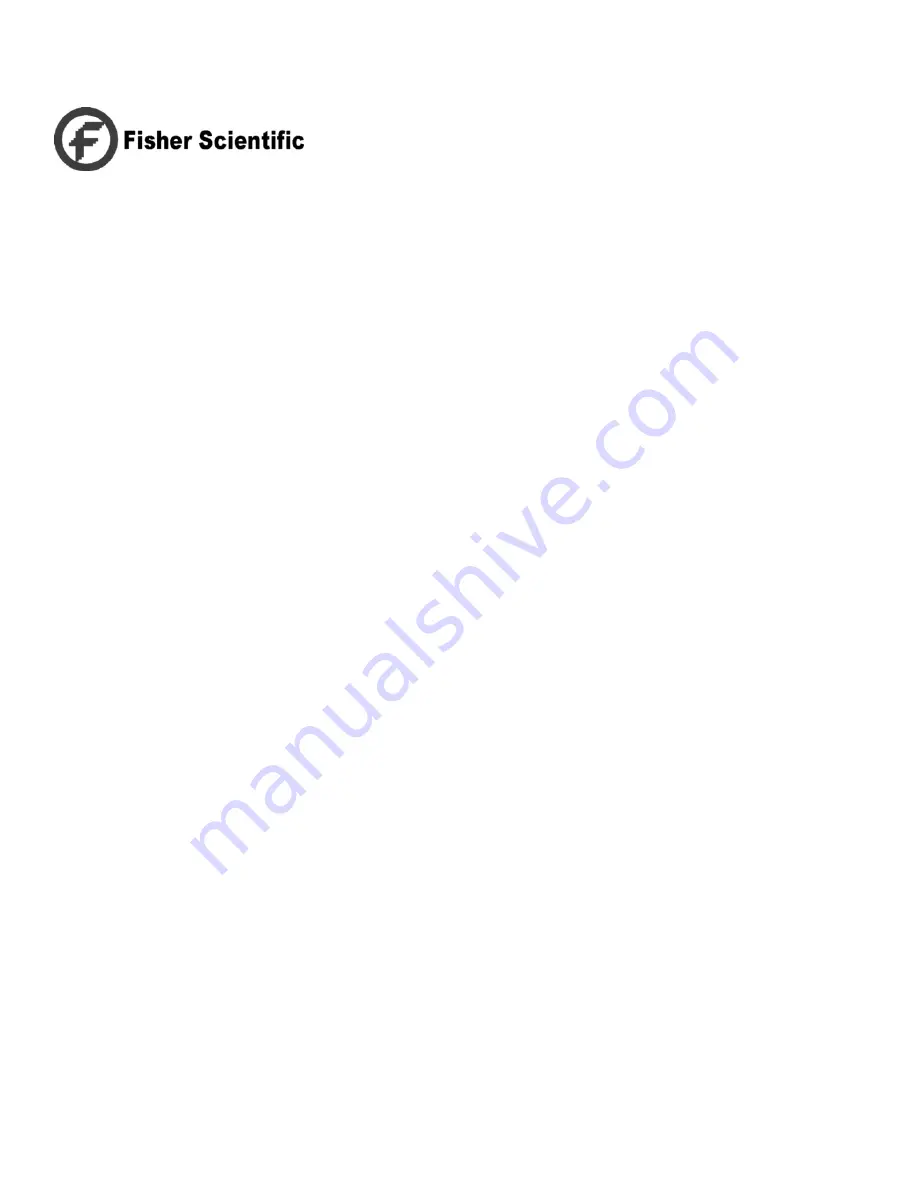 Fisher Scientific 13247725F Operation Manual And Parts List Download Page 38