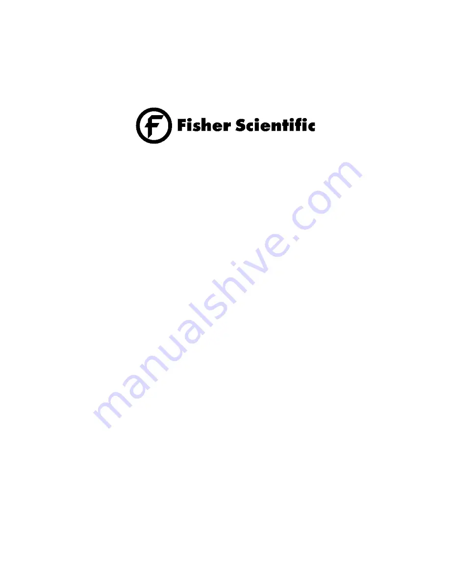 Fisher Scientific 20EFEEFSA User Manual Download Page 1