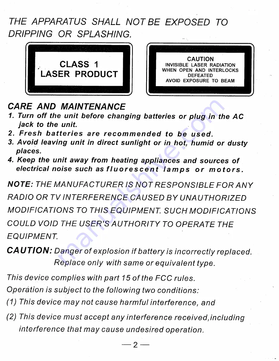 Fisher Slim-1400 User Manual Download Page 3