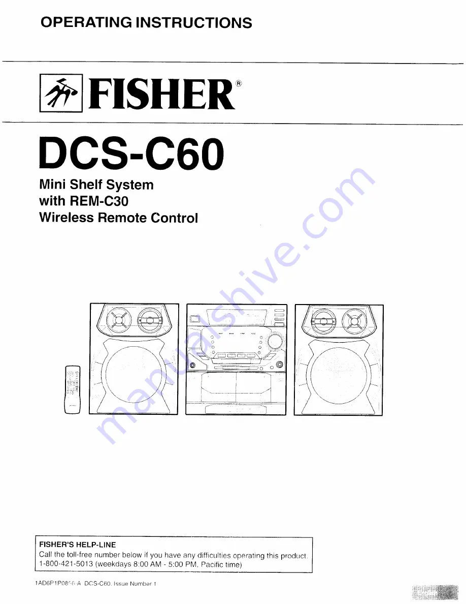 Fishert DCS-C60 Operating Instructions Manual Download Page 1