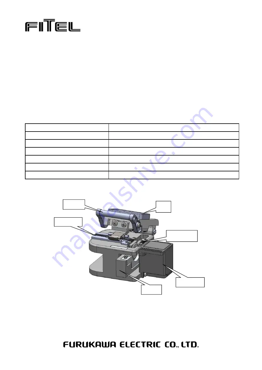 Fitel FTS-B607-1 Скачать руководство пользователя страница 1