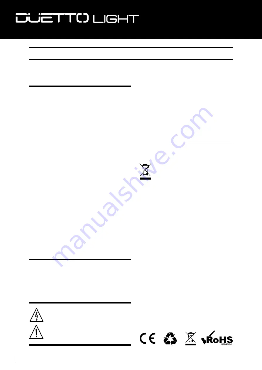 FiveO duetto light 10a User Manual Download Page 30