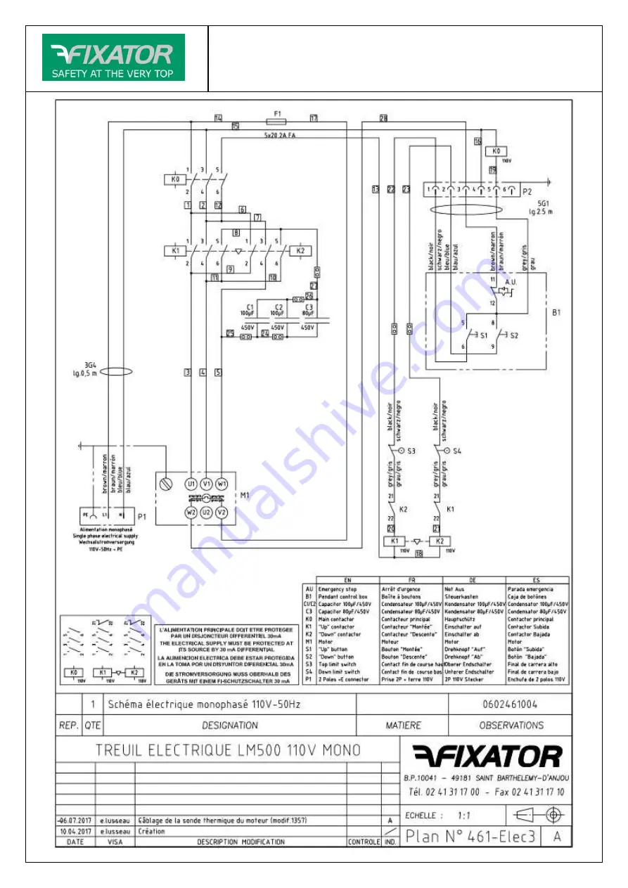 FIXATOR LM300S+ Instruction Manual Download Page 17