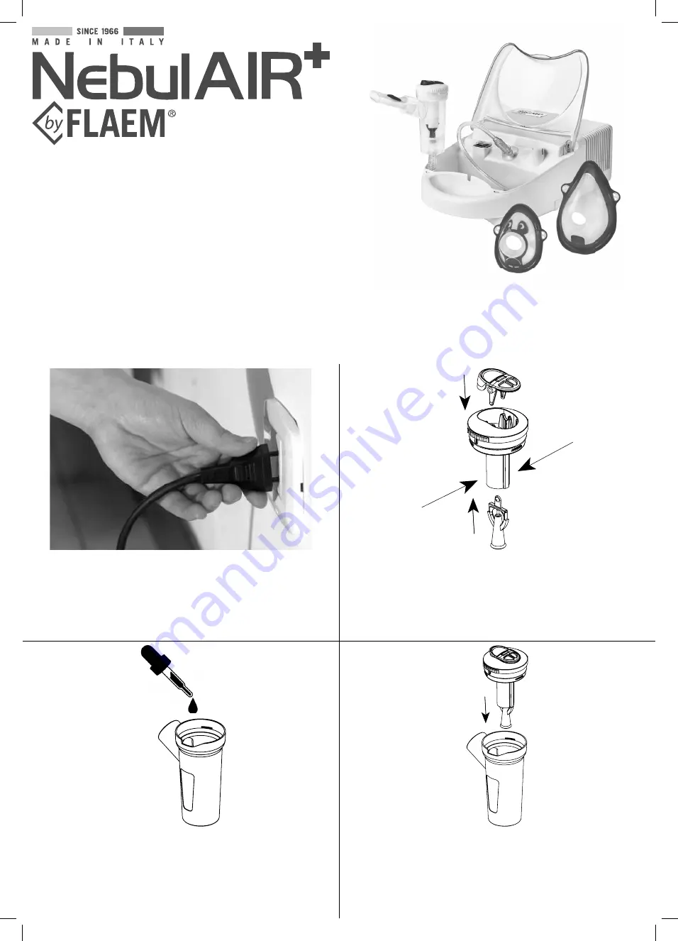 Flaem NEBULAIR+ Quick Manual Download Page 1