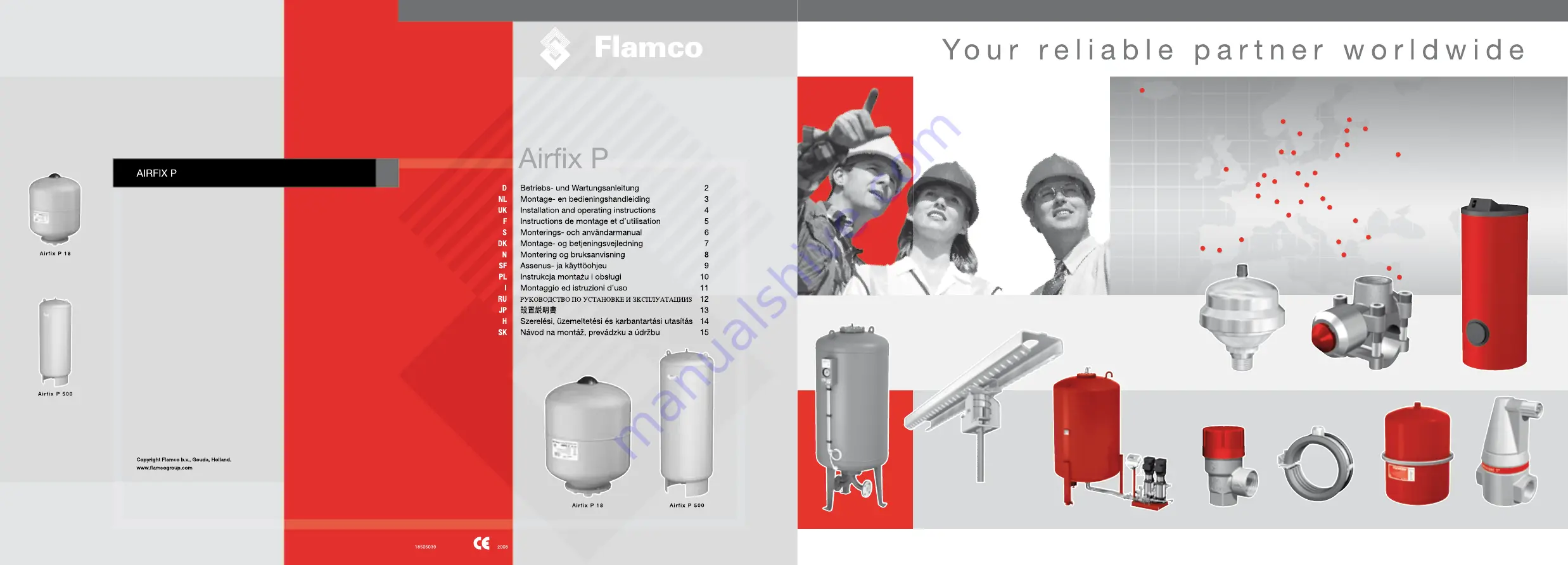 flamco AirFix P Installation And Operating Instructions Download Page 1