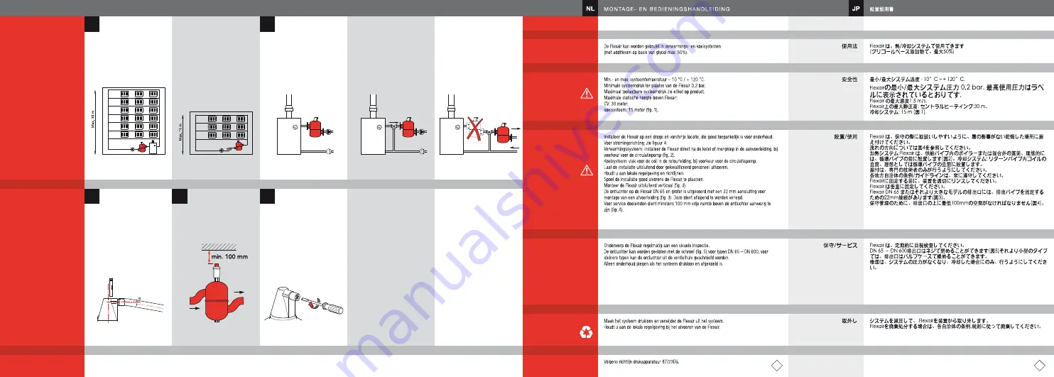 flamco FLEXAIR F Installation And Operating Instructions Manual Download Page 4