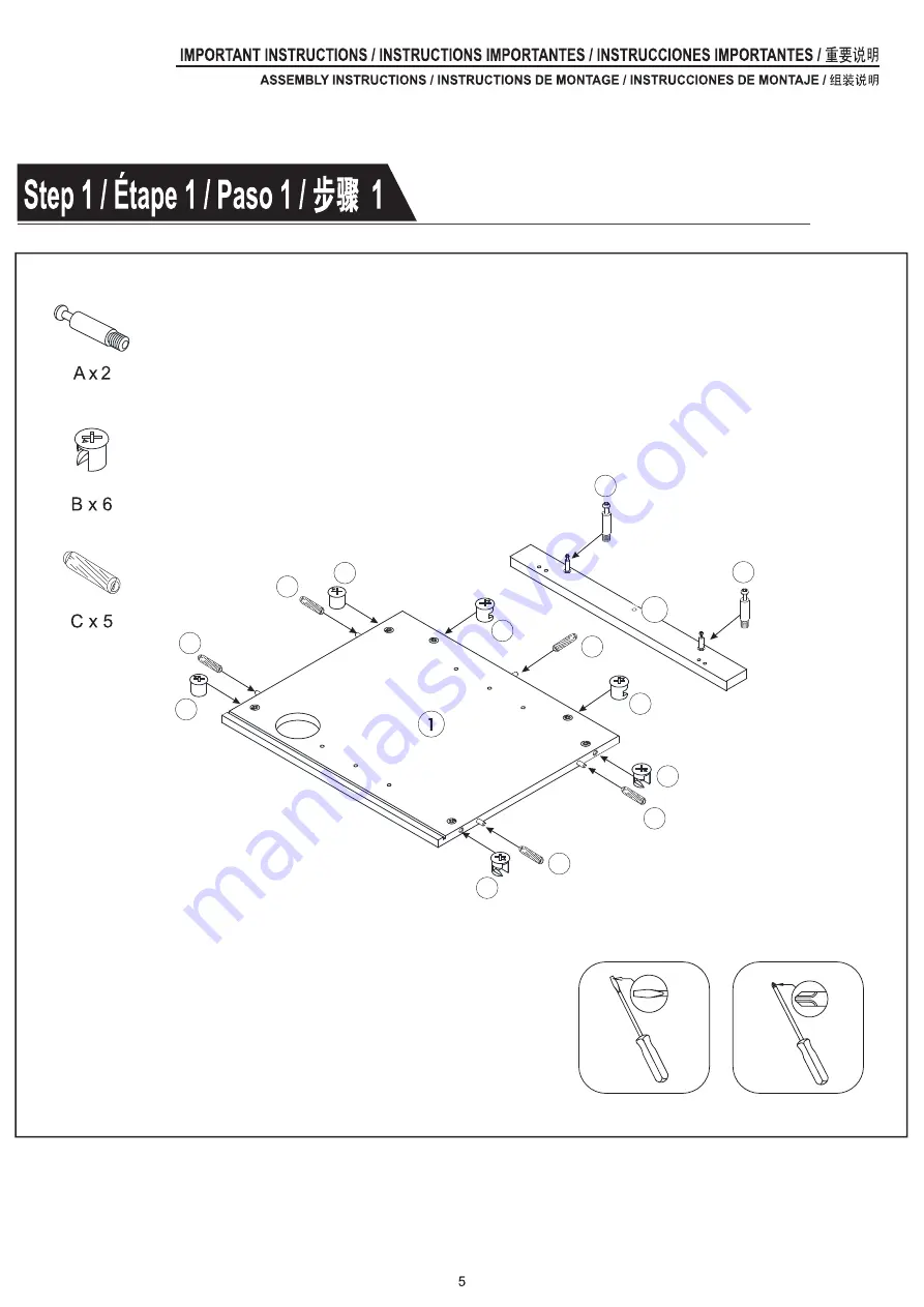 Flamelux ZARATE-V2 Assembly Instructions Manual Download Page 7