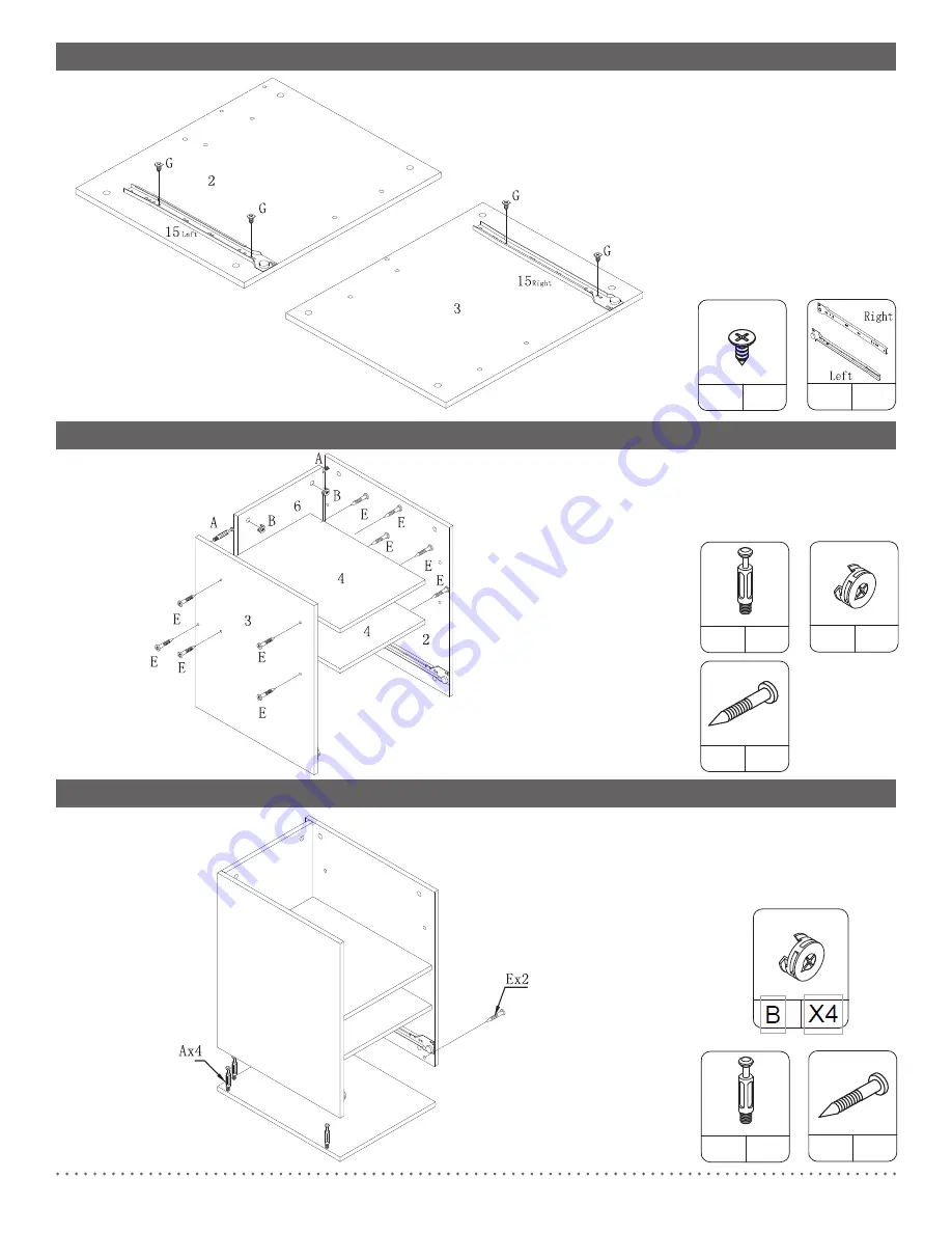 Flash Furniture NAN-NJ-HD10168-GG Assembly Instructions Download Page 3