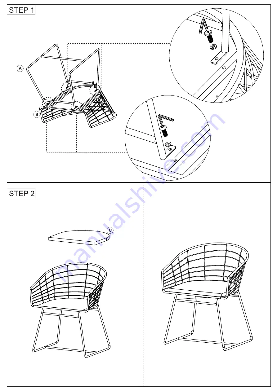 Flash Furniture TW-VN01516-NAT-GG Assembly Instructions Manual Download Page 8