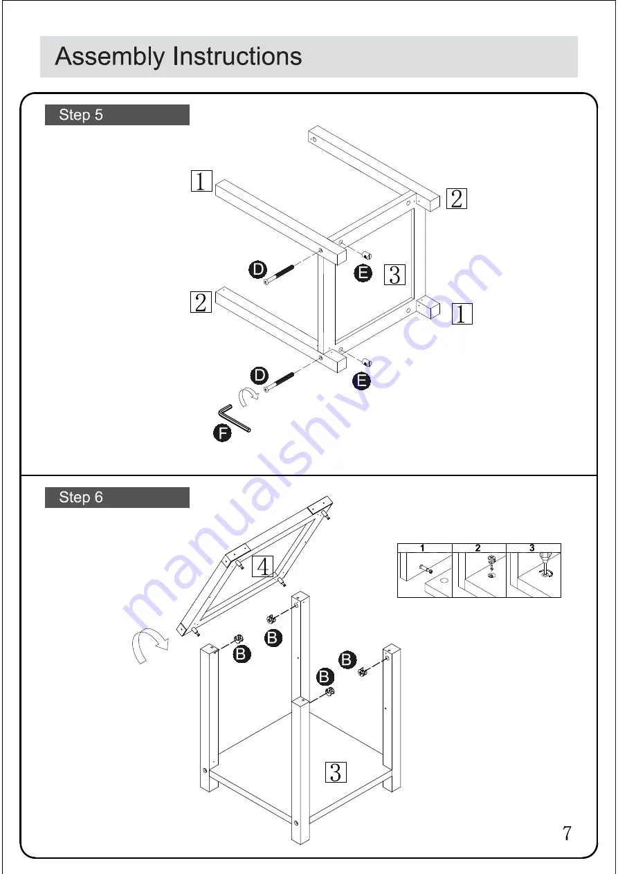 Flash Furniture ZG-036-GY-GG Assembly Instructions Manual Download Page 9