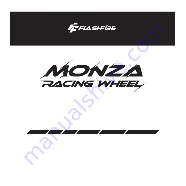 FLASHFIRE MONZA RACING WHEEL WH63201V Скачать руководство пользователя страница 1