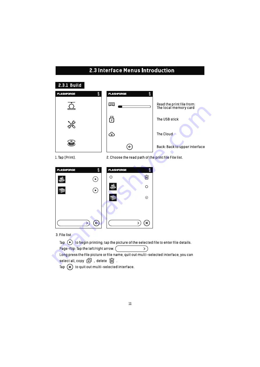 FLASHFORGE 3D PRINTER Adventurer 3 User Manual Download Page 13