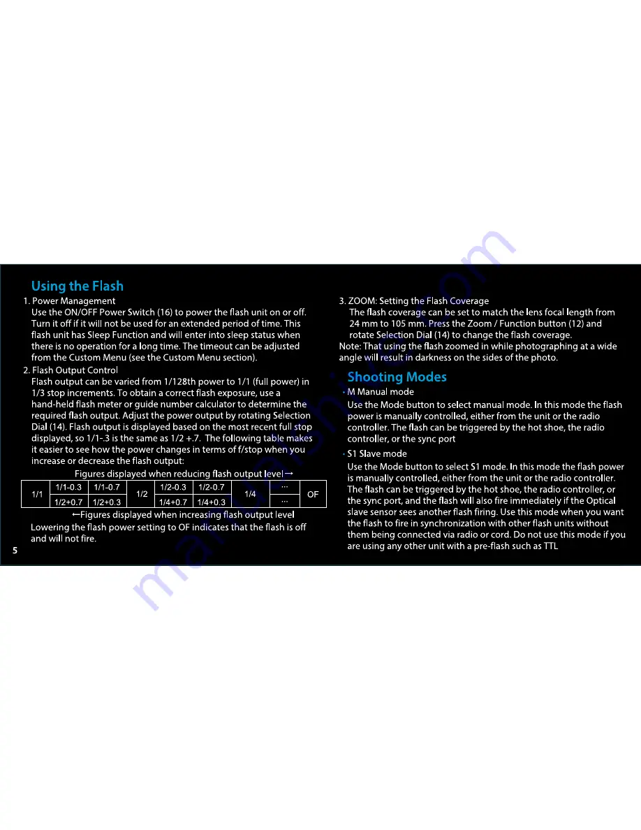 FlashPoint FPLFSMZL Quick Manual Download Page 6