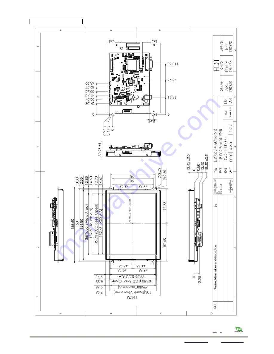 Flat Display Technology LP065GVAxx-FxR User Manual Download Page 17